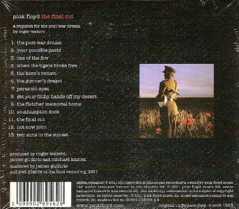 Pink Floyd – The Final Cut (CD, Album, Reissue, Remastered) - фото 2