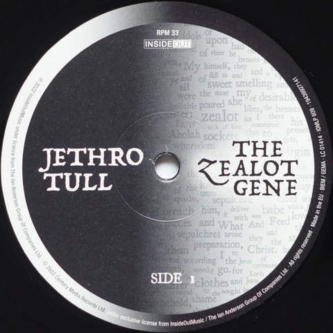Jethro Tull – The Zealot Gene (2LP, CD, Album, Stereo, 180g, Vinyl) - фото 5