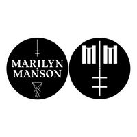 Marilyn Manson Logo Turntable Slipmat Set Decks Vinyl Official Metal Band Merch - Виниловые пластинки