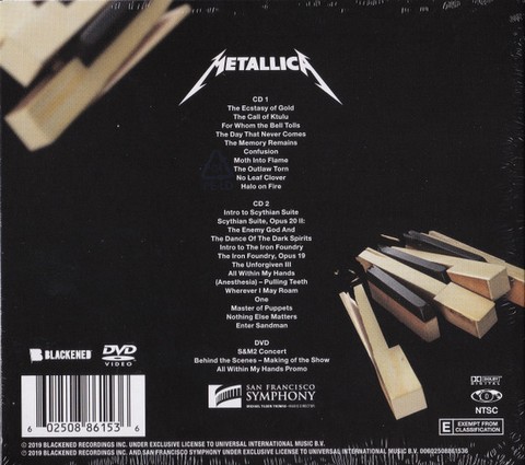 Metallica & San Francisco Symphony – S&M2 (2CD, DVD, Album, Deluxe Edition) - фото 2