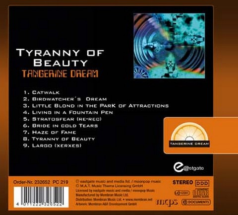 Tangerine Dream – Tyranny Of Beauty (CD, Album, Reissue) - фото 2