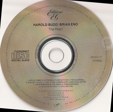 Harold Budd, Brian Eno, Daniel Lanois – The Pearl (CD, Album, Remastered, Reissue) - фото 3