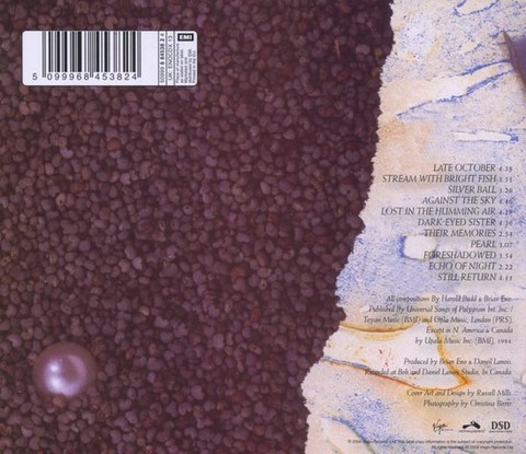Harold Budd, Brian Eno, Daniel Lanois – The Pearl (CD, Album, Remastered, Reissue) - фото 2