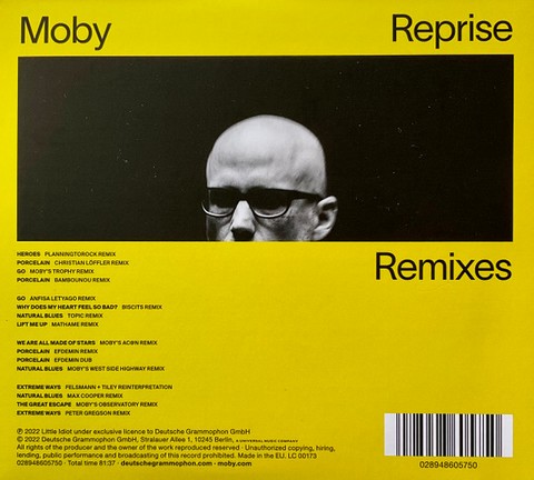 Moby – Reprise Remixes (CD, Album) - фото 2