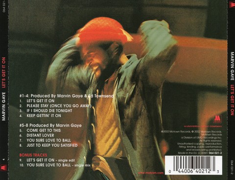 Marvin Gaye – Lets Get It On (CD, Album, Reissue, Remastered, Repress) - фото 2