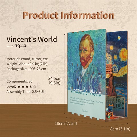 Бук нук Світ Вінсента Ван Гога Румбокс Book Nook Vincents World - фото 5