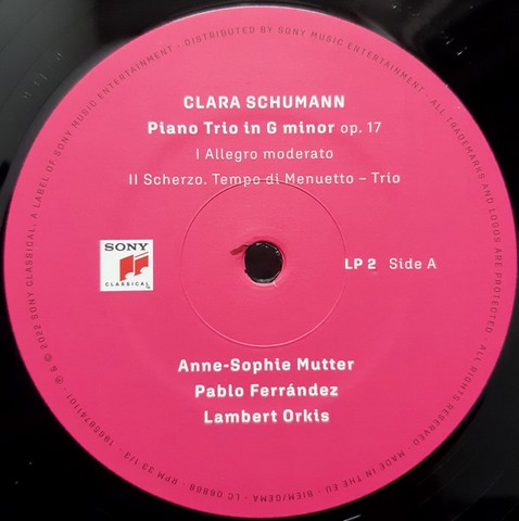 Anne-Sophie Mutter, Pablo Ferrandez – Double Concerto / Piano Trio (2LP, Album, Stereo, 180 Gram, Vinyl) - фото 3