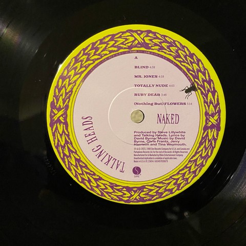 Talking Heads – Naked (LP, Album, Reissue, Vinyl) - фото 4