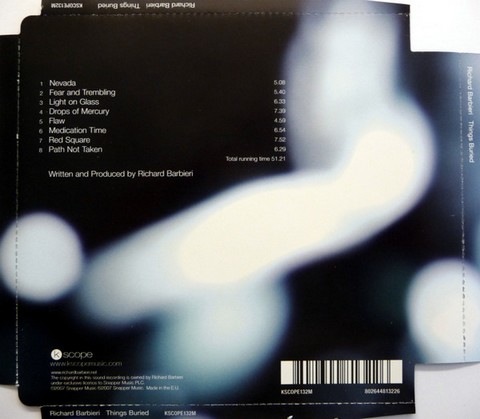 Richard Barbieri – Things Buried (CD, Album, Reissue) - фото 2