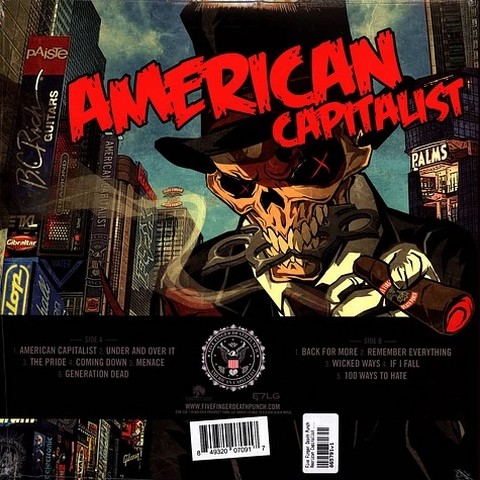 Five Finger Death Punch – American Capitalist (LP, Album, Reissue, Gold, 10th Anniv., Vinyl) - фото 3