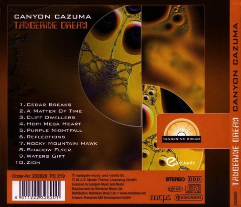 Tangerine Dream – Canyon Cazuma (CD, Compilation) - фото 2