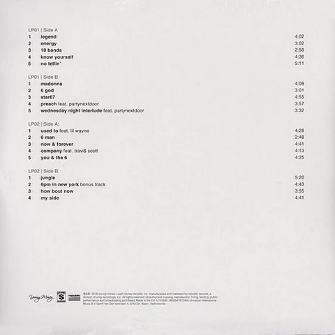 Drake – If Youre Reading This Its Too Late (2LP, Mixtape, Vinyl) - фото 2