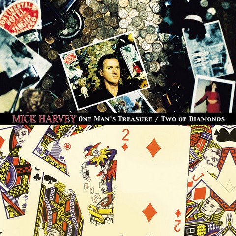 Mick Harvey – One Mans Treasure / Two Of Diamonds (2LP, Album, Gold, Red Vinyl) - фото 1