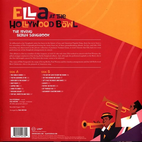 Ella Fitzgerald – Ella at the Hollywood Bowl: The Irving Berlin Songbook (LP, Album, Vinyl) - фото 2