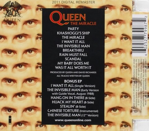 Queen – The Miracle (2CD, EP, Album, Remastered) - фото 2