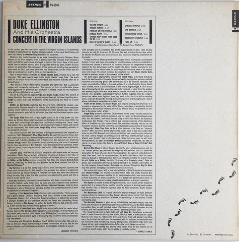 Duke Ellington And His Orchestra – Concert In The Virgin Islands (LP,Vinyl) - фото 2
