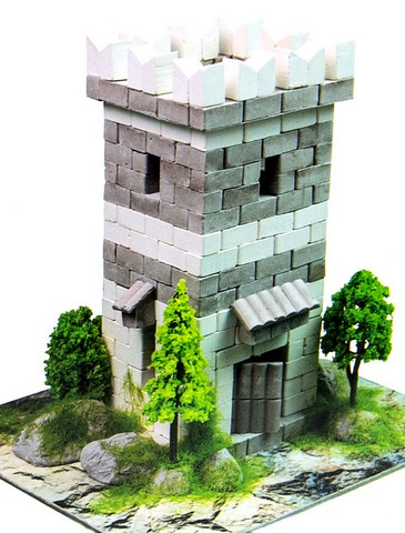 Лісова вежа. Будівельний набір для творчості з міні-цеглинок BLOCKY - фото 2