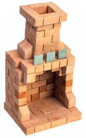Камін. Будівельний набір для творчості з міні-цеглинок BLOCKY - фото 2