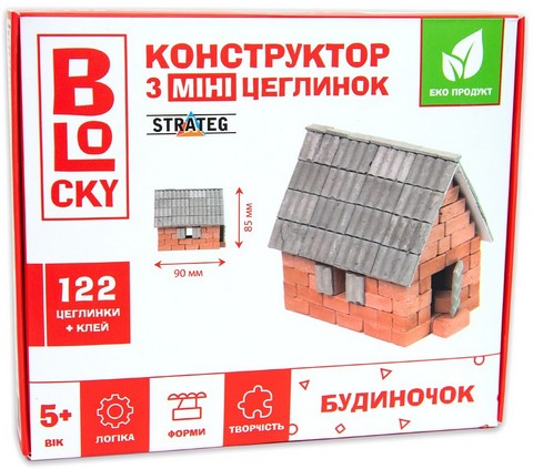 Будиночок. Будівельний набір для творчості з міні-цеглинок BLOCKY - фото 1
