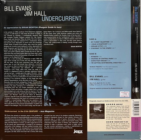 Bill Evans, Jim Hall - Undercurrent (LP, Record Limited Edition, Import Blue Vinyl) - фото 2