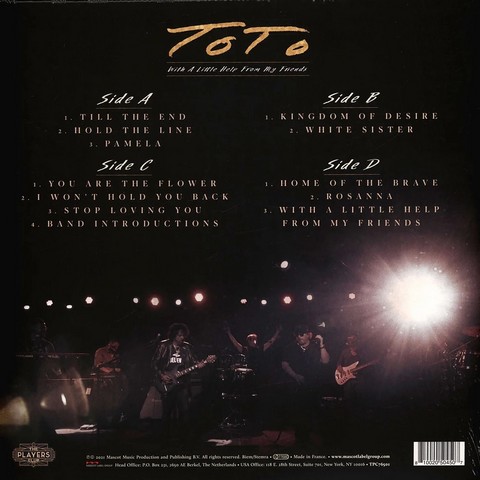 Toto – With A Little Help From My Friends (2LP, Album, Stereo, 180g, Transparent Vinyl) - фото 2