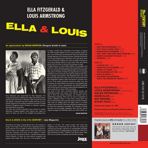 Ella Fitzgerald, Louis Armstrong – Ella & Louis (LP, Album, Stereo,Red Vinyl) - фото 2
