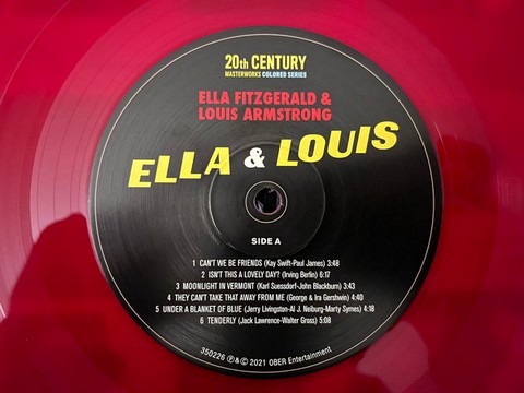 Ella Fitzgerald, Louis Armstrong – Ella & Louis (LP, Album, Stereo,Red Vinyl) - фото 3