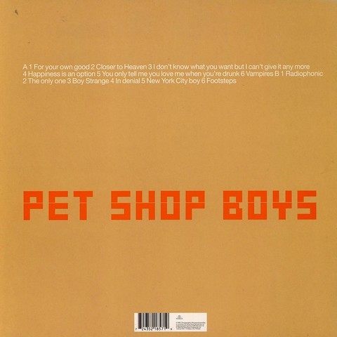 Pet Shop Boys – Nightlife (LP, Album, Reissue, Remastered, 180g, Vinyl) - фото 2