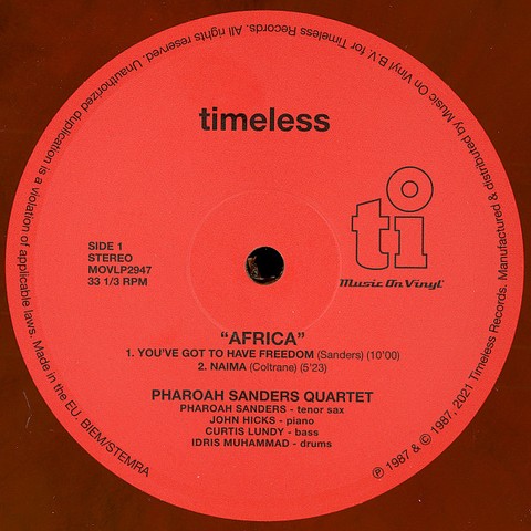 Pharoah Sanders – Africa (2LP, Album, Limited Edition, Numbered, Reissue, Orange & Black Marbled Vinyl) - фото 4