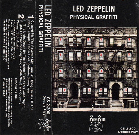 Led Zeppelin – Physical Graffiti (Cassette, Album) - фото 1