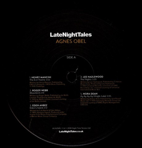 Agnes Obel – LateNightTales (2LP, Compilation, Vinyl) - фото 3