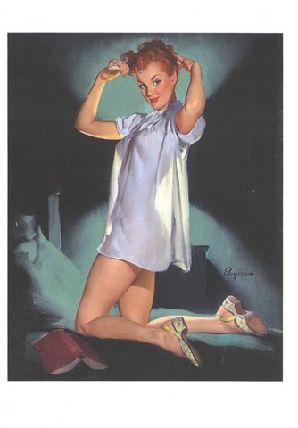 Rest Assured, Brown & Bigelow calendar illustration, 1952 - фото 1