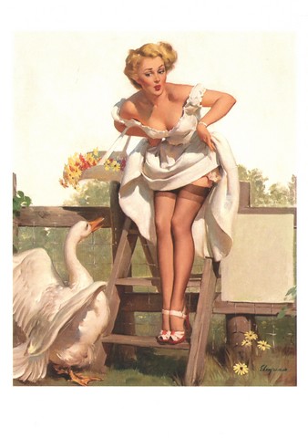 Worth a Gander, Brown and Bigelow calendar illustration, 1951 - фото 1