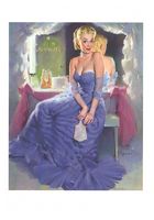 Miss Sylvania Backstage, Brown & Bigelow calendar illustration - Открытки Календари Плакаты