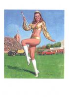 Homecoming Queen, Napa Auto Parts calendar illustration