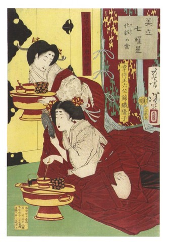 Metal for Tooth-Blackening, from the series Allusions to the Seven Stars (Mitate shichiyosai), 1878 - фото 1