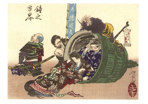 Benkei and Others around a Bell, 1880s - фото 1