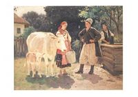 Суперниці. Біля криниці, 1909
