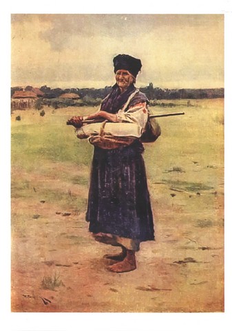 Продавчиня полотна, 1901 - фото 1