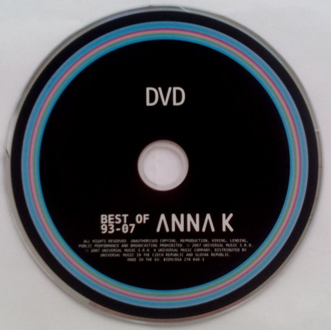 Anna K Host Marek Ztraceny – Best Of 93-07 - Aukro Best Of Tour Anna K. 2009 (DVD-Video, PAL) - фото 3