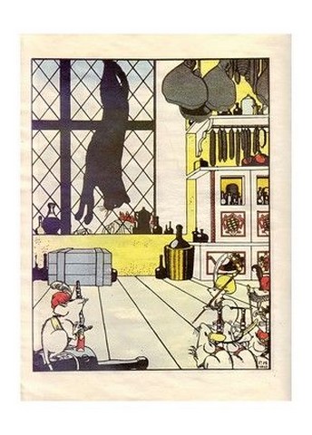 Ілюстрація до книги Жуковського «Як миші кота ховали», 1910 - фото 1