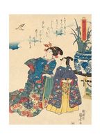 Two Women Looking at a Bird, ca. 1840 - Открытки Календари Плакаты
