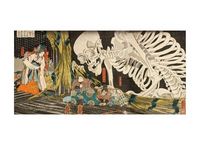 In the Ruined Palace at Soma, Masakado’s Daughter Takiyasha Uses Sorcery to Gather Allies, c. 1844