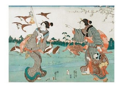 View of Yanagishima in Spring, 1860 - фото 1