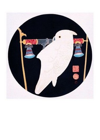White Cockatoo on Perch - фото 1