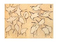 Cranes from Quick Lessons in Simplified Drawing, 1823