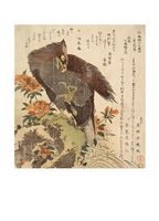 Eagle on a Rock and Flowering Azaleas, c. 1800