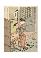 Young Woman with a Lantern, 1765-1770 - Открытки Календари Плакаты