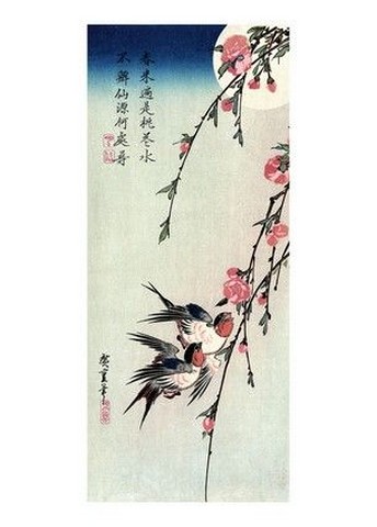 Moon, Swallows and Peach Blossoms, 1850 - фото 1