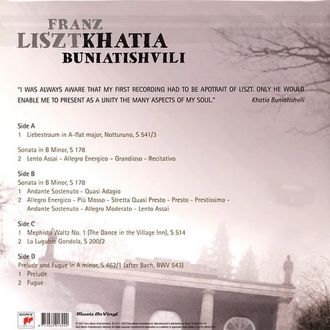 Franz Liszt, Khatia Buniatishvili – Franz Liszt (2LP, Album, Reissue, 180 Gram, Vinyl) - фото 2